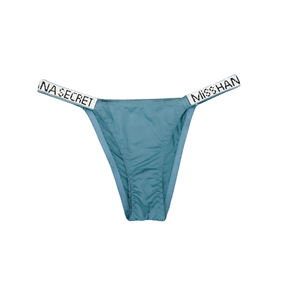 Rhinestone Low-Waist Thong Underwear