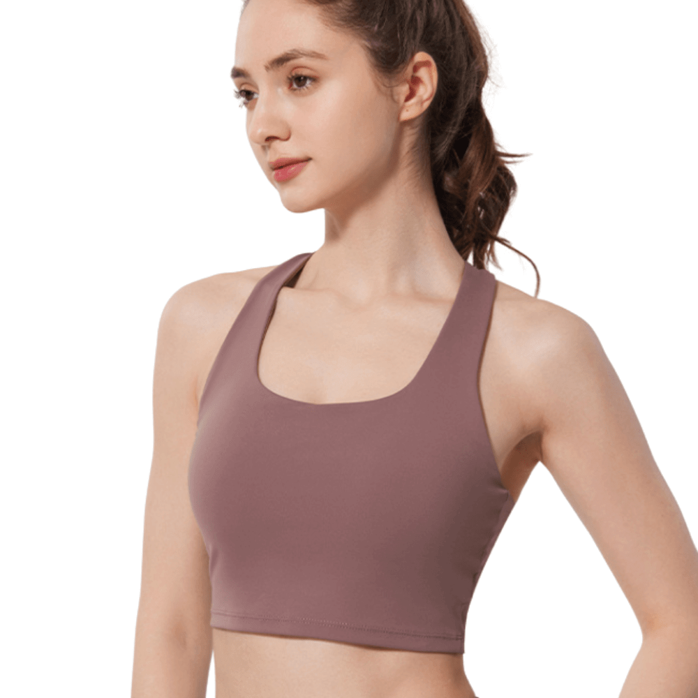 Seamless Criss-Cross Back Sports Bra | Comfortable & Lightweight Support