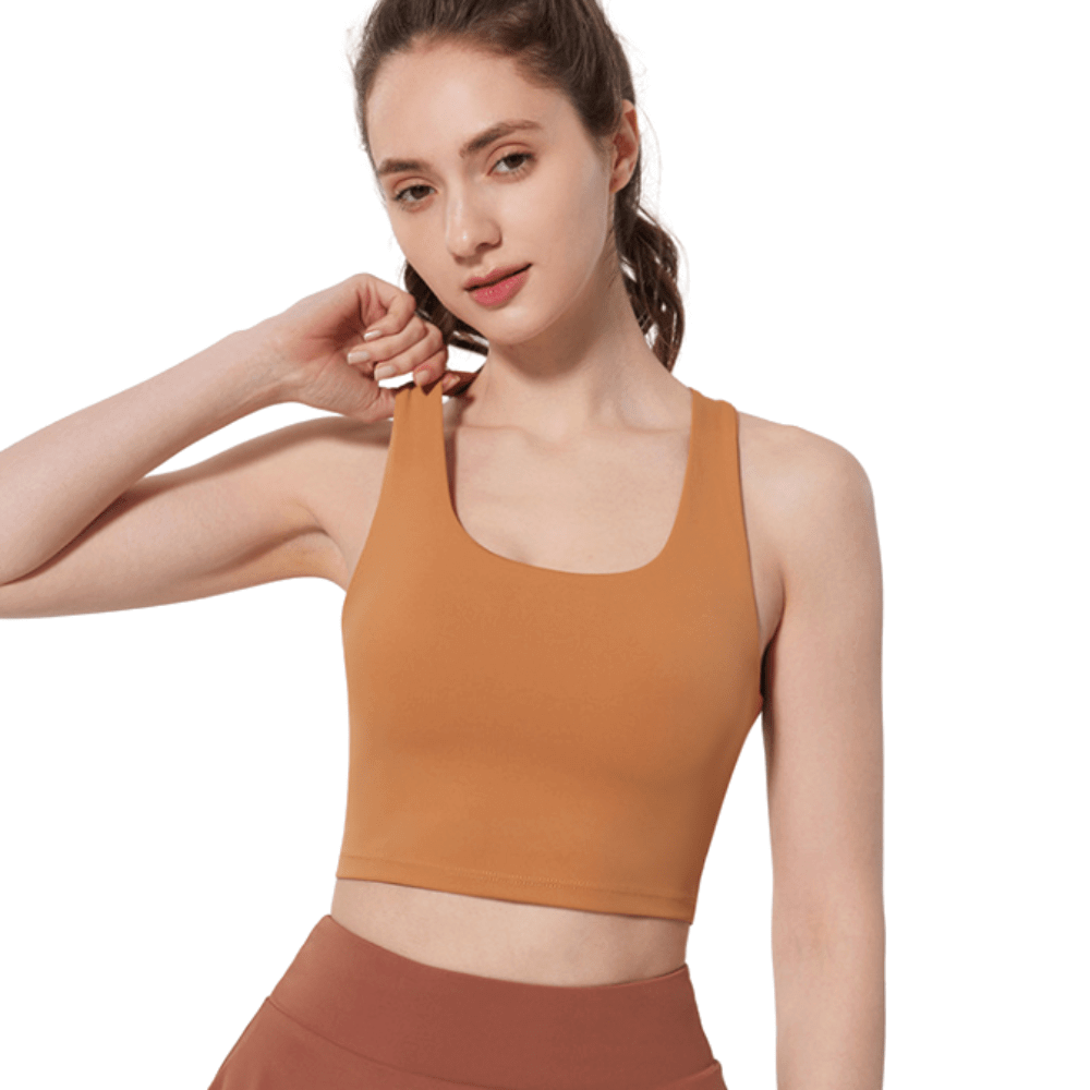 Seamless Criss-Cross Back Sports Bra | Comfortable & Lightweight Support