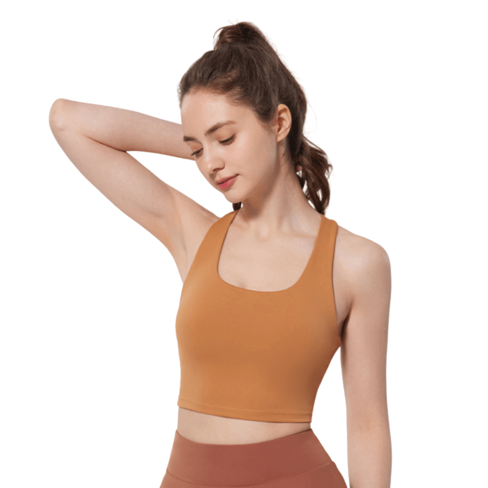 Seamless Criss-Cross Back Sports Bra | Comfortable & Lightweight Support