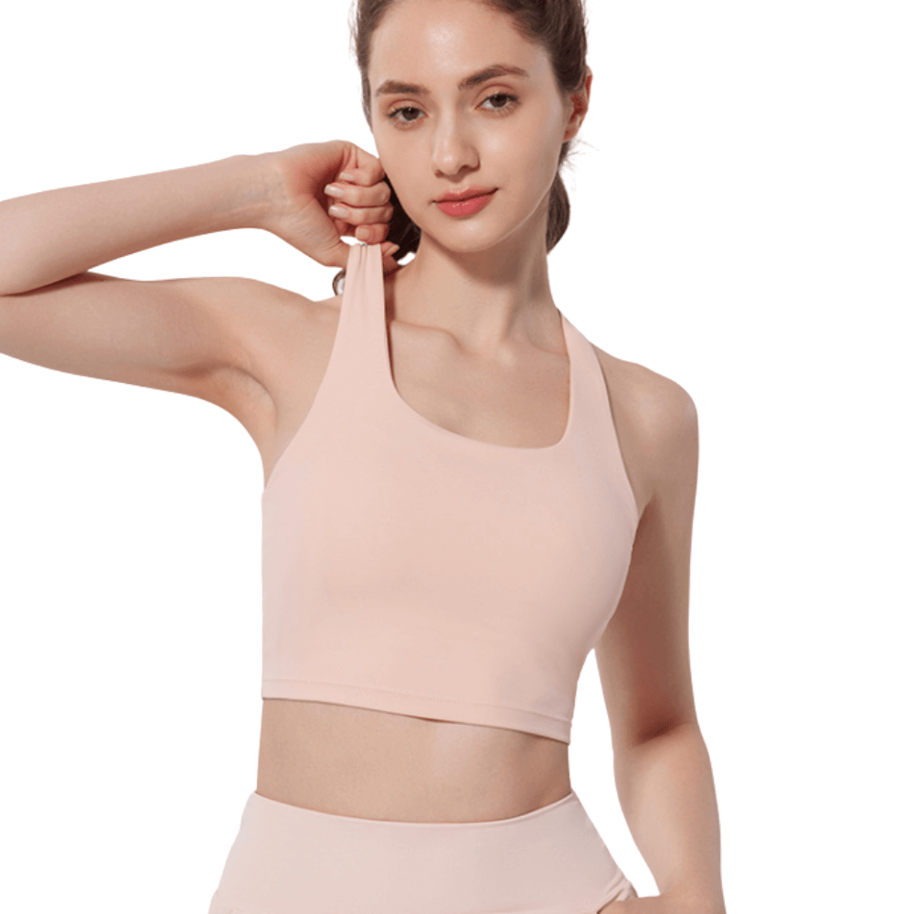 Seamless Criss-Cross Back Sports Bra | Comfortable & Lightweight Support
