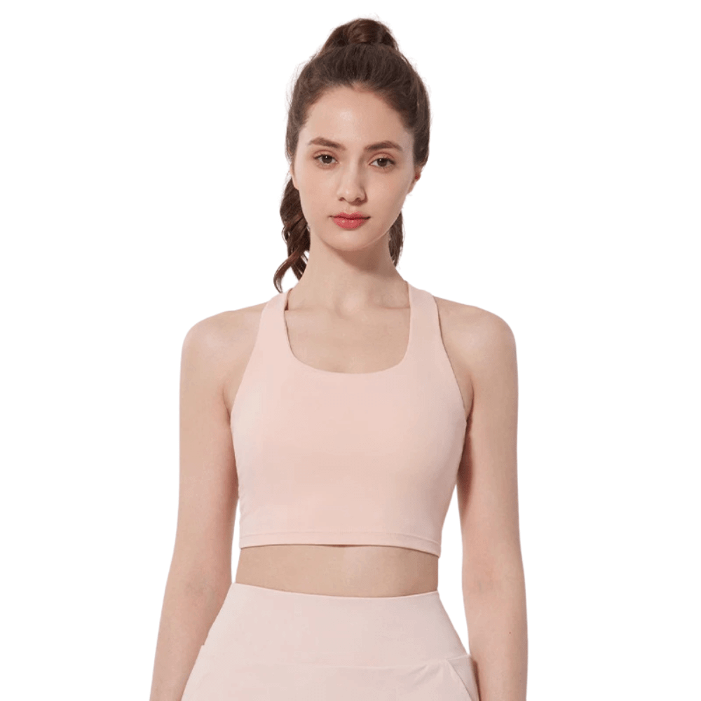 Seamless Criss-Cross Back Sports Bra | Comfortable & Lightweight Support