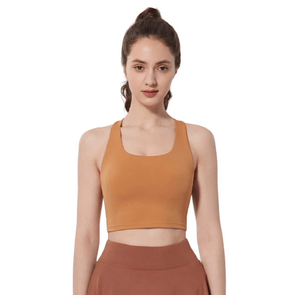 Seamless Criss-Cross Back Sports Bra | Comfortable & Lightweight Support