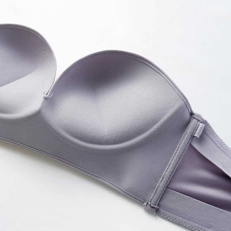 Strapless Front Buckle Bra