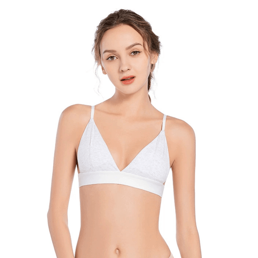 Triangle Wireless Bralette | Adjustable Strappy Design & Light Support