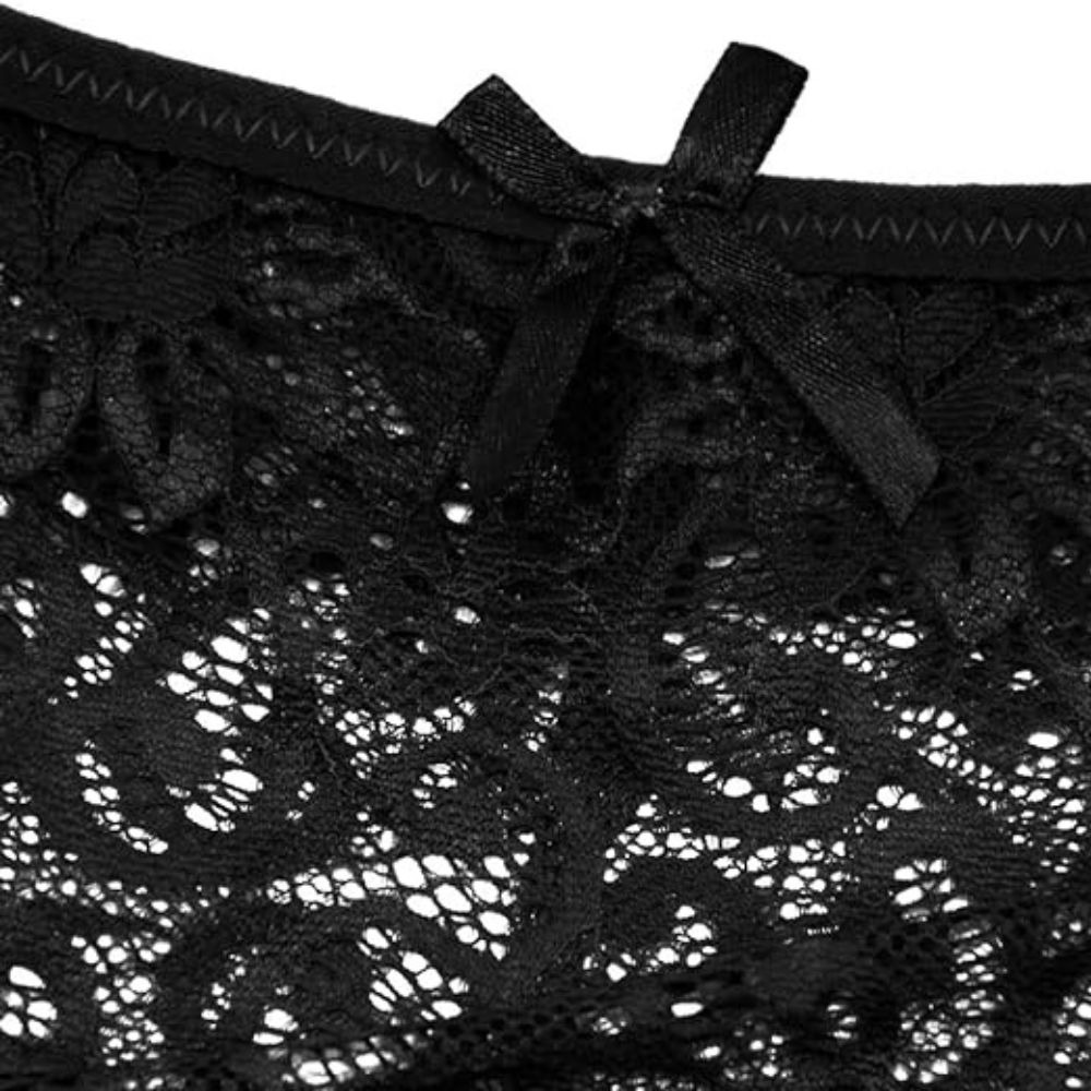 Ultra Thin Mid-Waist Lace Underwear