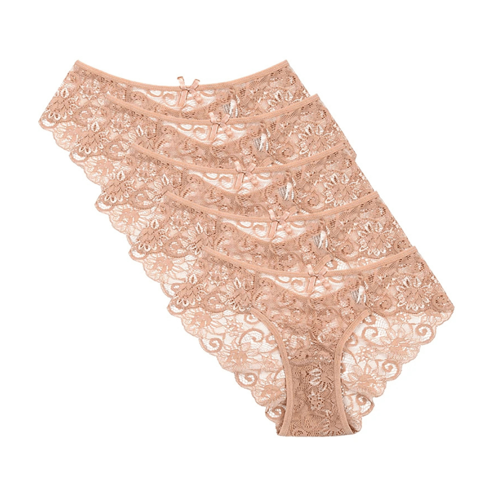 Ultra Thin Mid-Waist Lace Underwear
