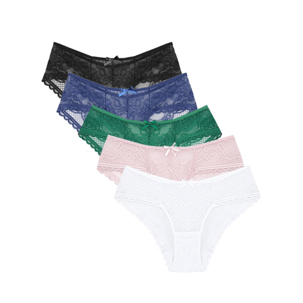 Ultra Thin Mid-Waist Lace Underwear