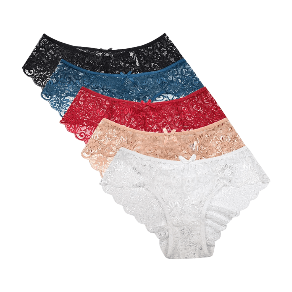 Ultra Thin Mid-Waist Lace Underwear