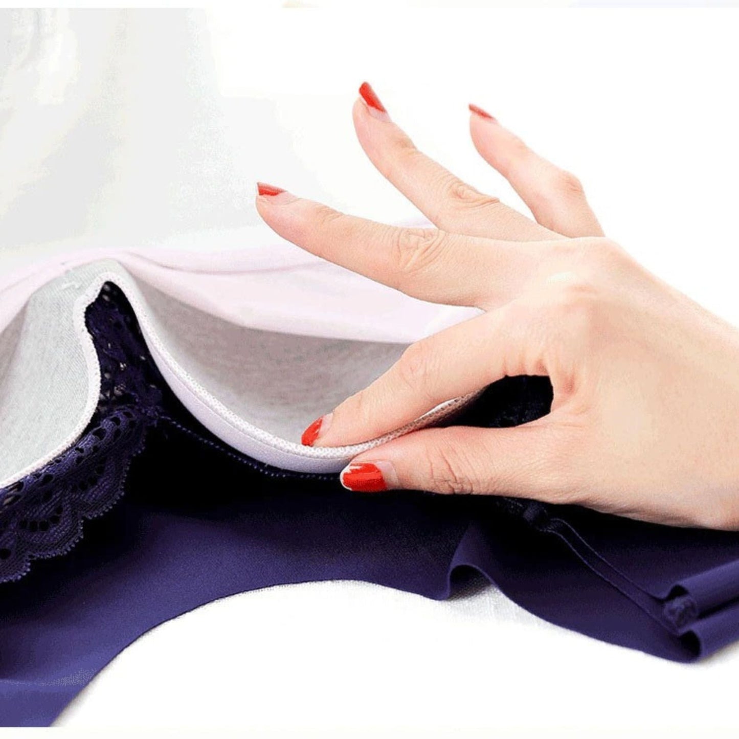 Wire Free Lace Bra Thin Cup Plus Size