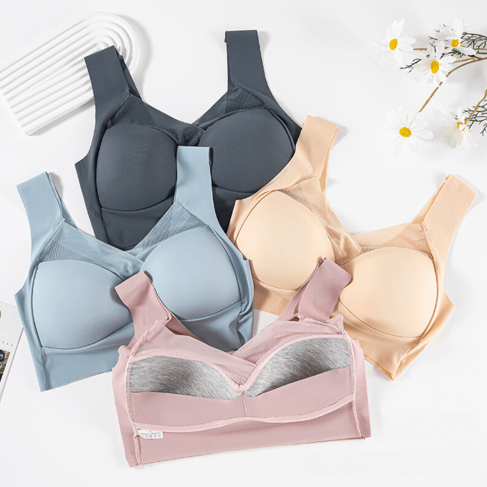 Wireless Sports Bra | Seamless Support, Breathable Comfort