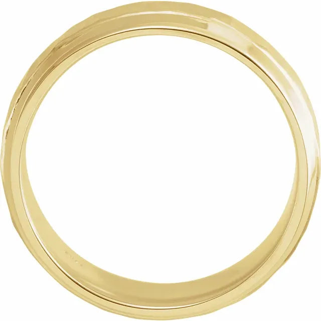 Hammered Wedding Band