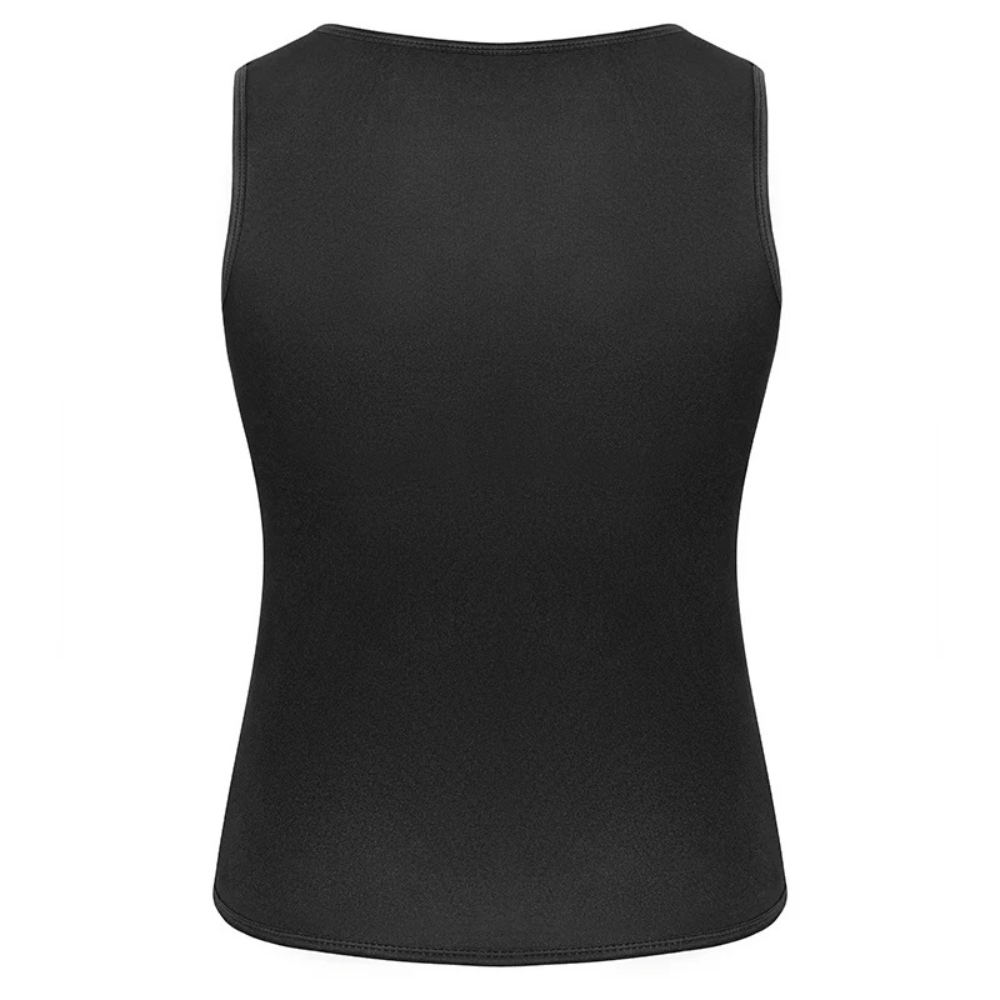 SweatMax : Gilet de compression sauna pour homme, favorisant la transpiration et la silhouette.