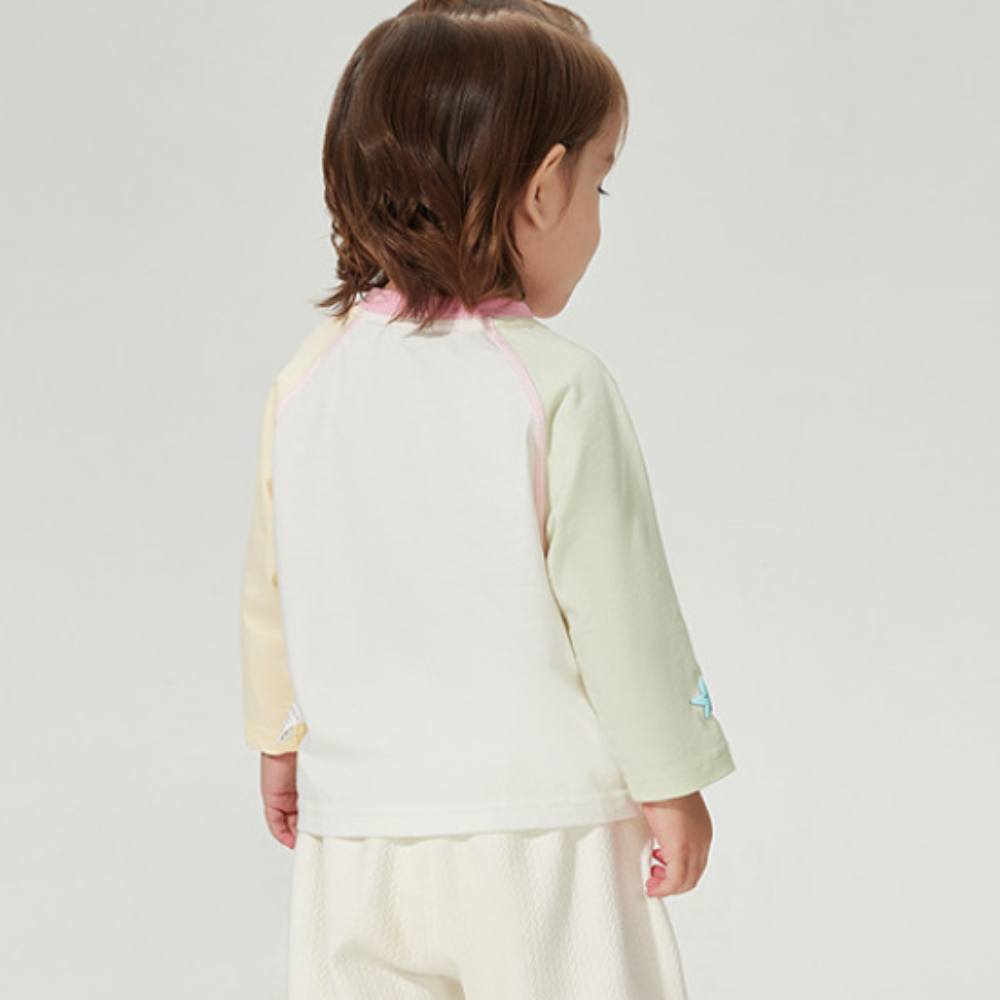 T-shirt à manches longues imprimé animal pour filles mignonnes