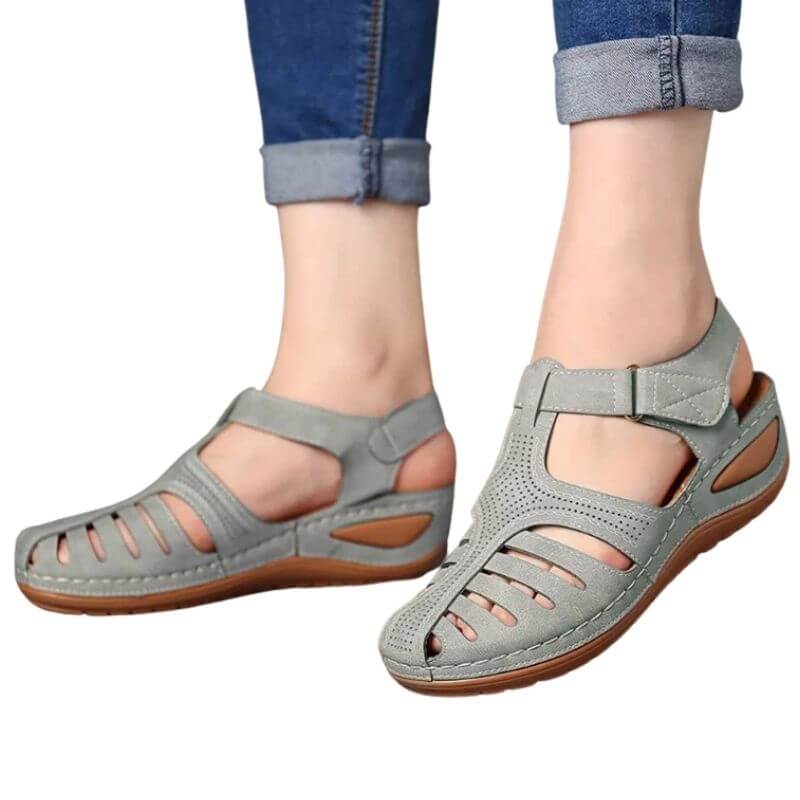 Sandales compensées orthopédiques Calypso Gladiator 
