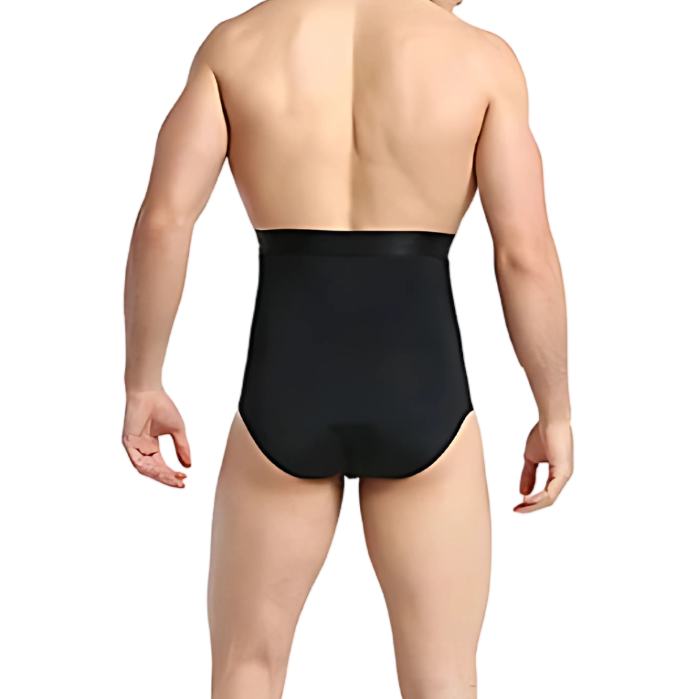 Sous-vêtements gainants amincissants taille haute pour hommes