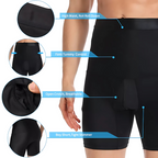 Short de compression sculptant ventre plat pour homme