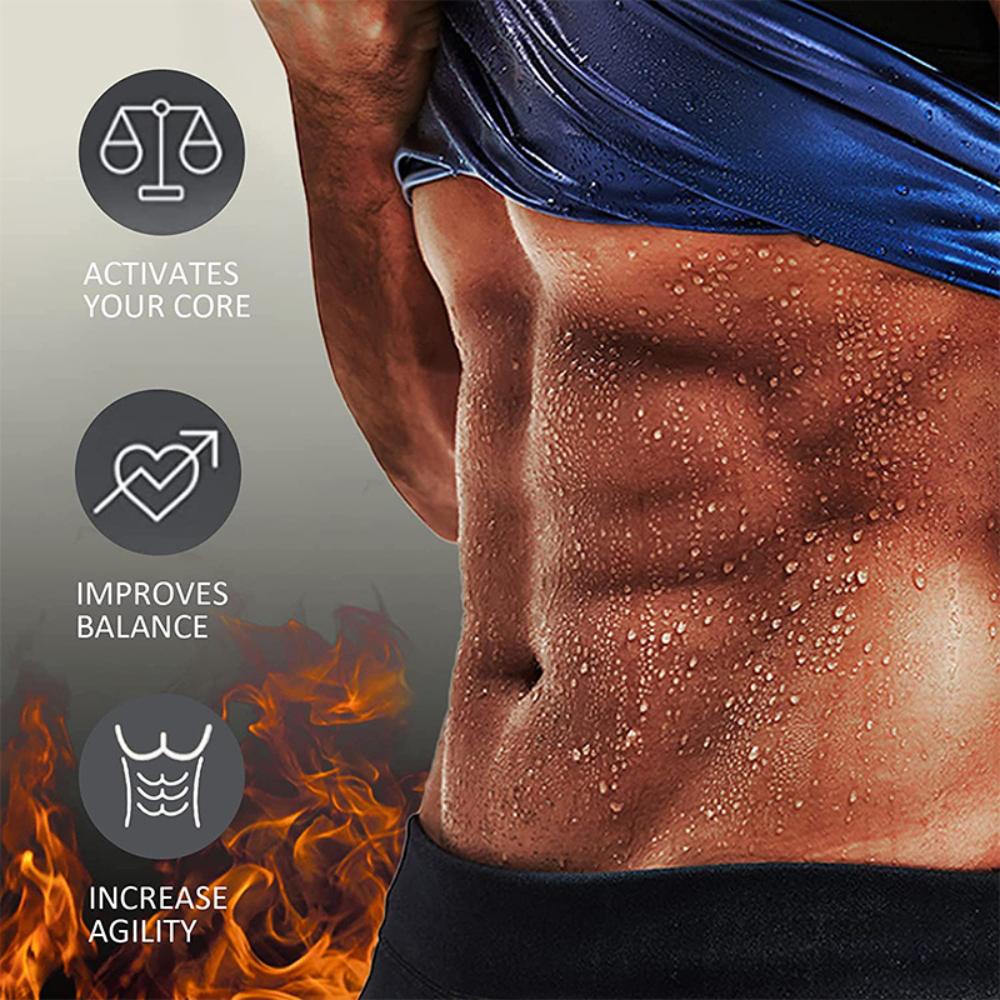 ThermoCore: Men's Waist Trainer Fat Burning Sweat Belt