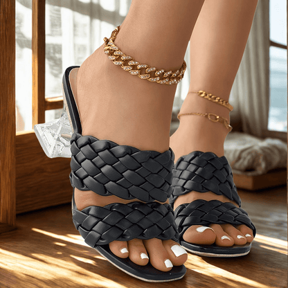 Toledo Braided Crystal Sandals