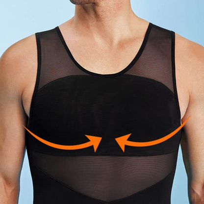 MaxFit Pro: Men's Slimming & Body Sculpting Sleeveless Top