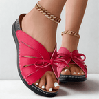 Sandales Soraya à cambrure souple et nœud 