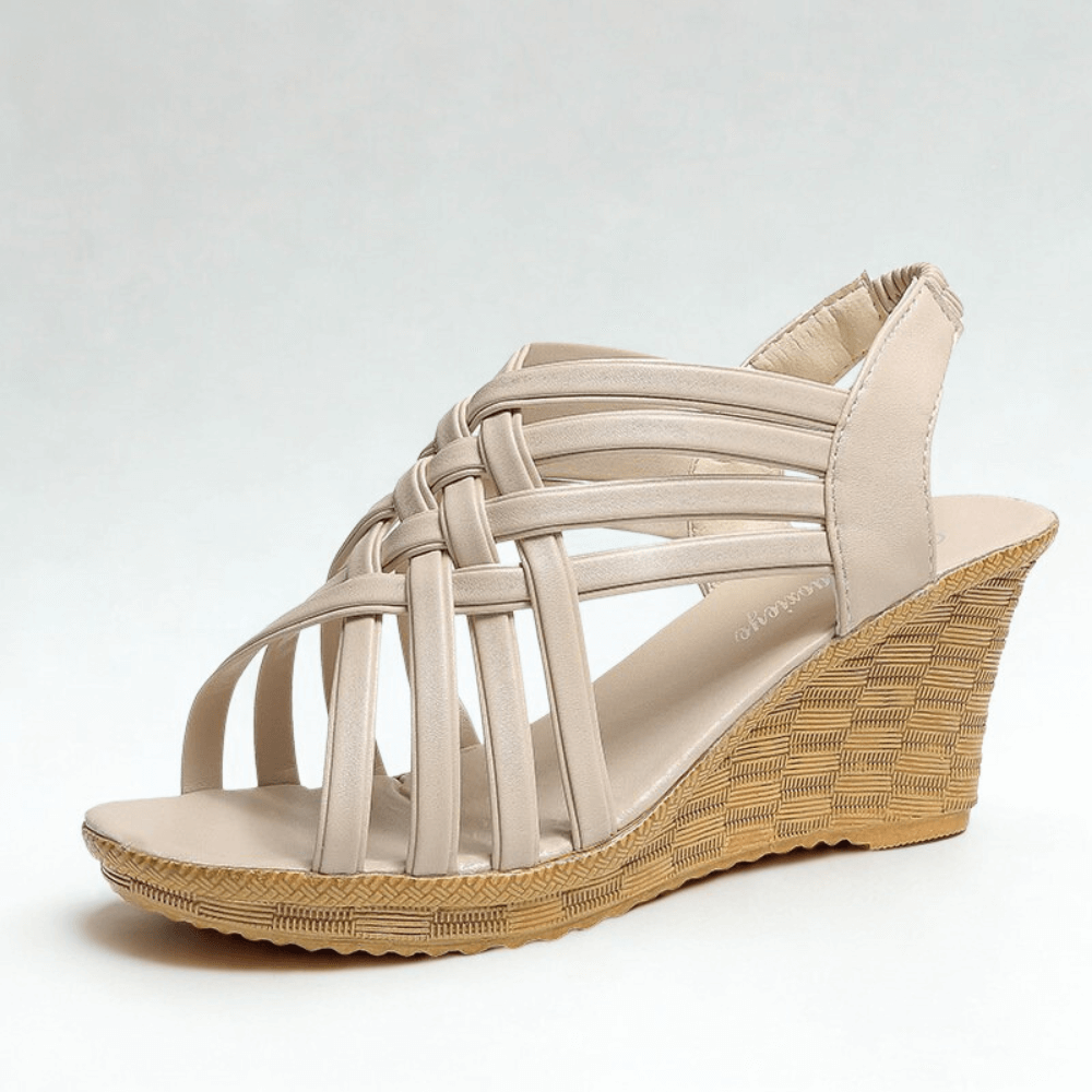 Sandales compensées élégantes Monacella 