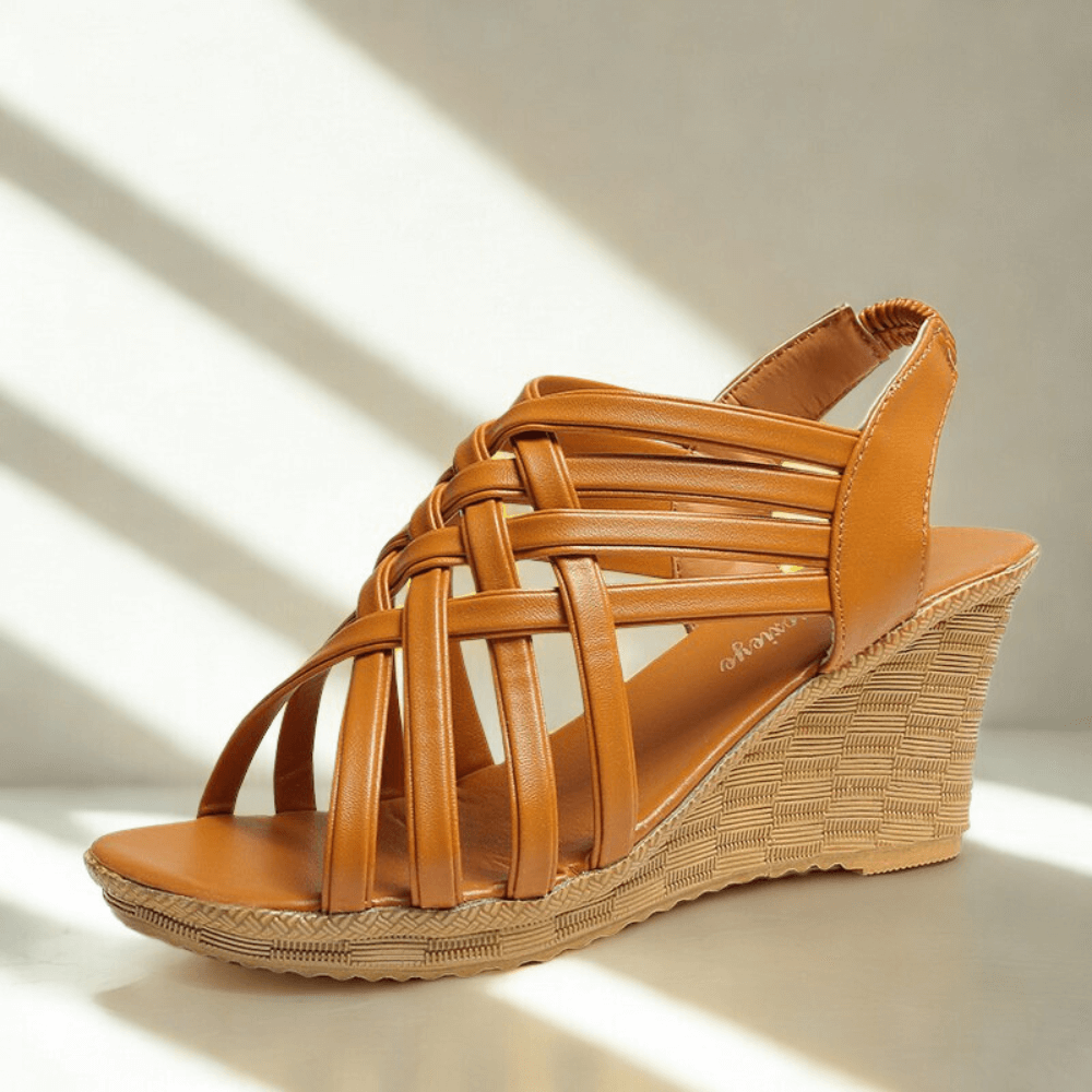 Sandales compensées élégantes Monacella 