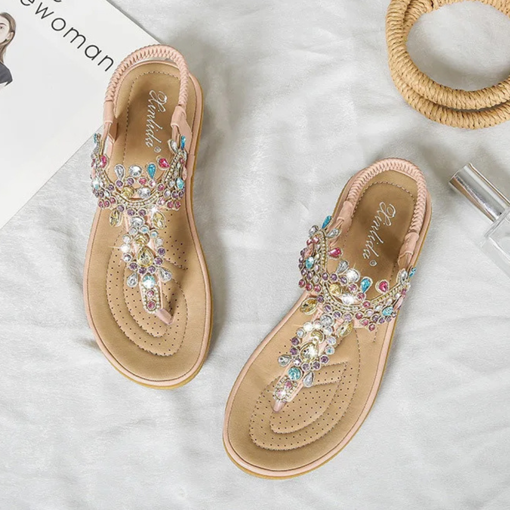 Sandales Ravello ornées de cristaux