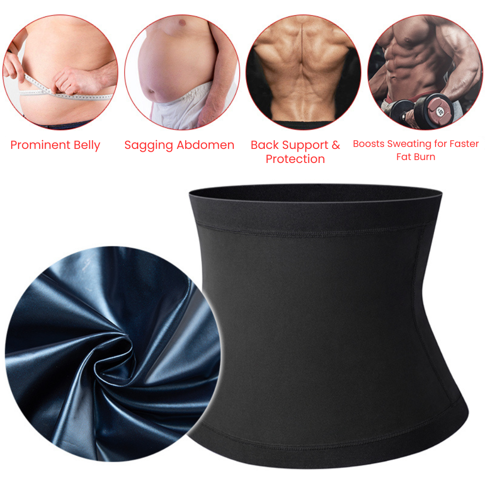 ThermoCore: Men's Waist Trainer Fat Burning Sweat Belt