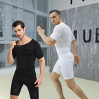 T-shirt gainant de compression pour homme