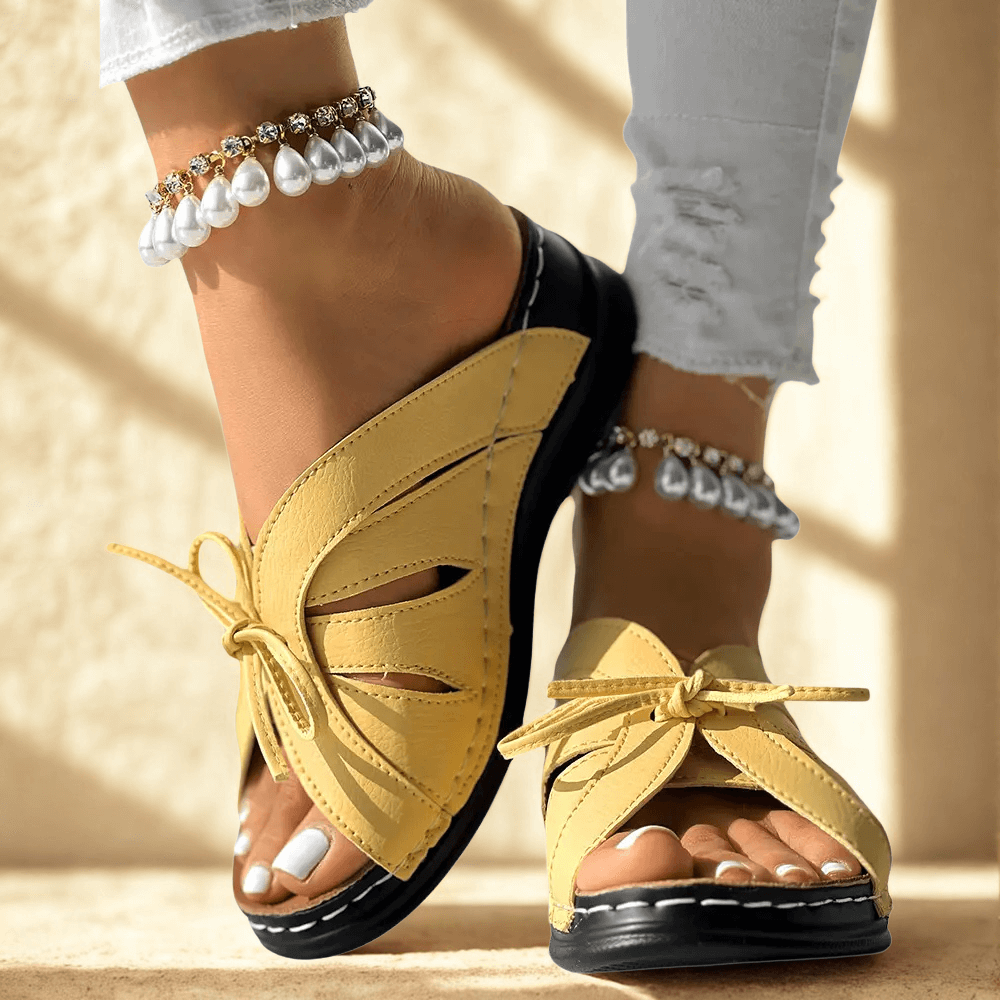 Sandales Soraya à cambrure souple et nœud 