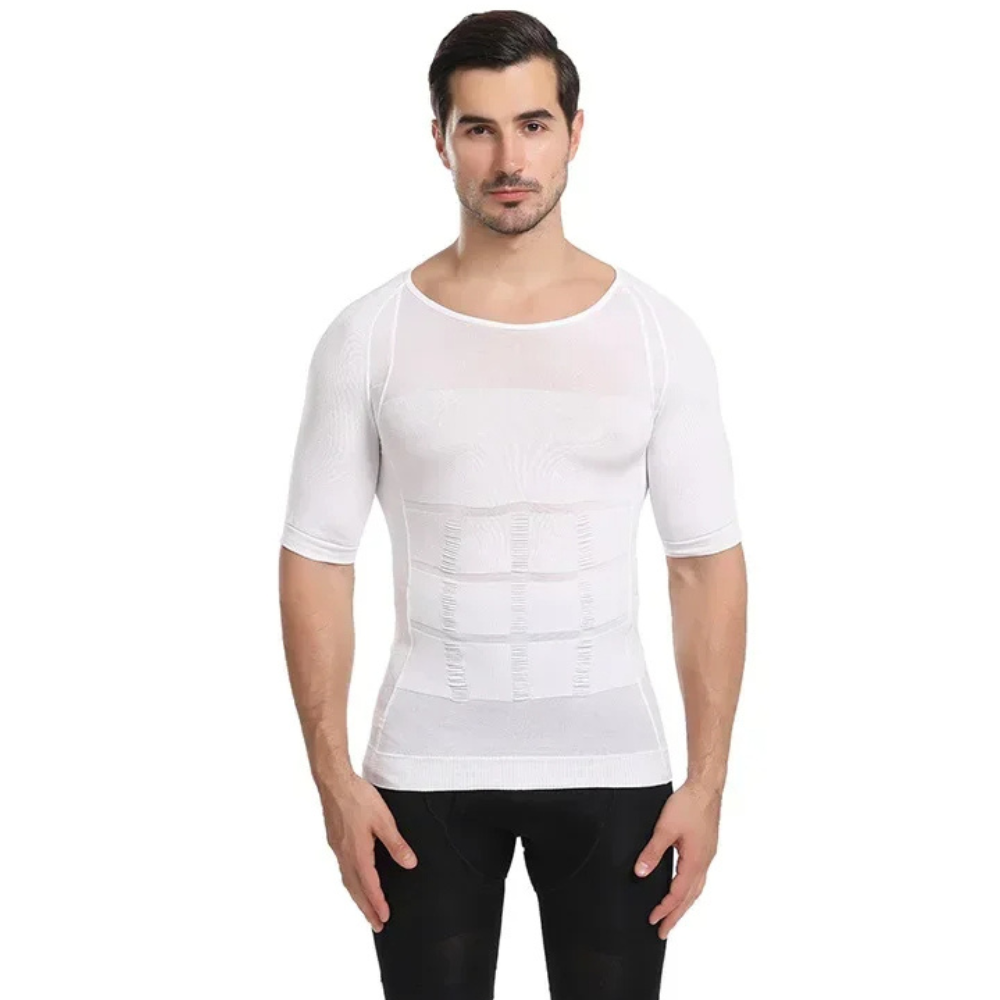 T-shirt gainant de compression pour homme
