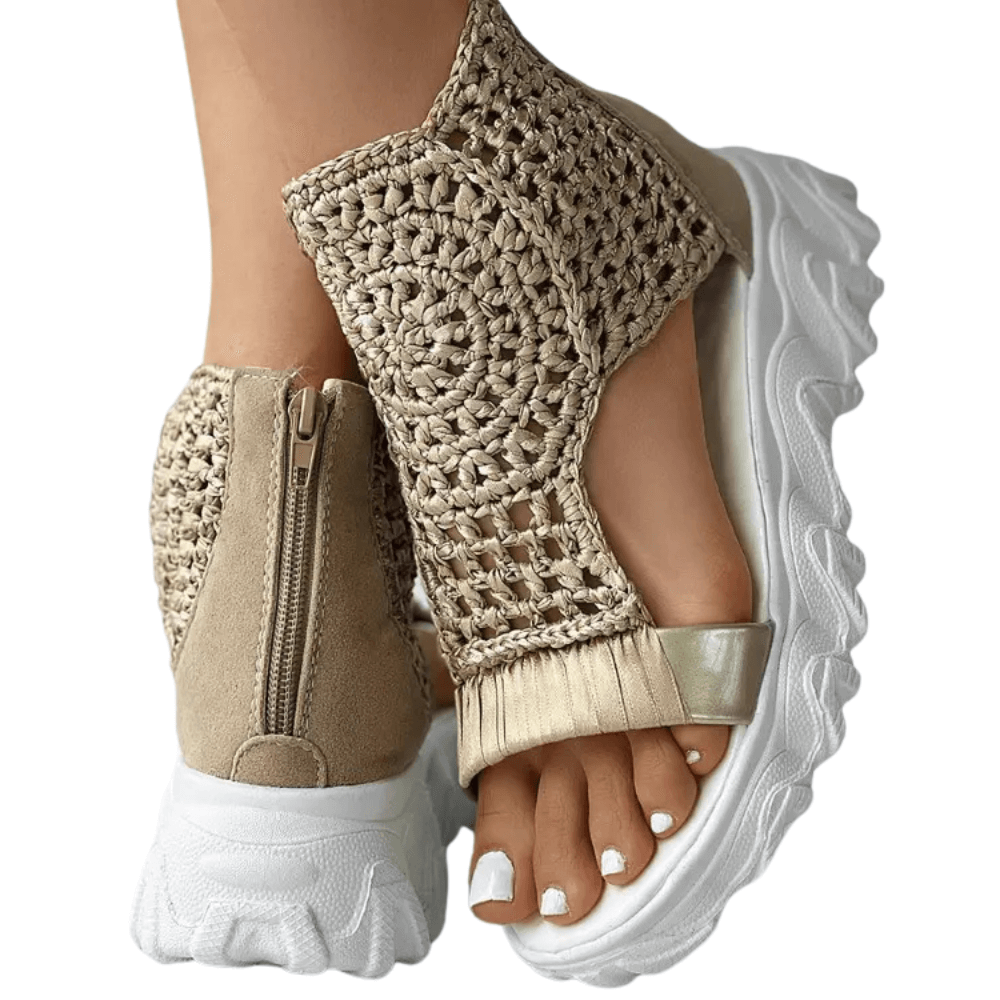 Sandales compensées tressées Sorra 