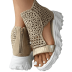 Sandales compensées tressées Sorra 