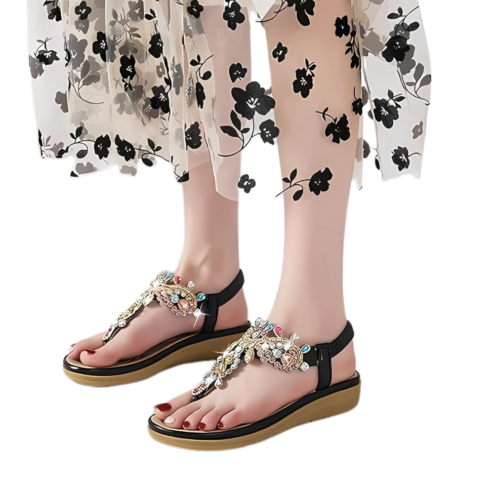 Sandales Ravello ornées de cristaux