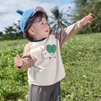 T-shirt à manches longues pour enfants avec détail d'insecte mignon en 3D