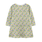 Robe à manches longues fleurie lapin et poussins pour filles