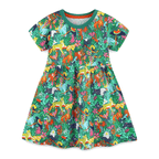 Tropical Safari Animal Print Girls Dress