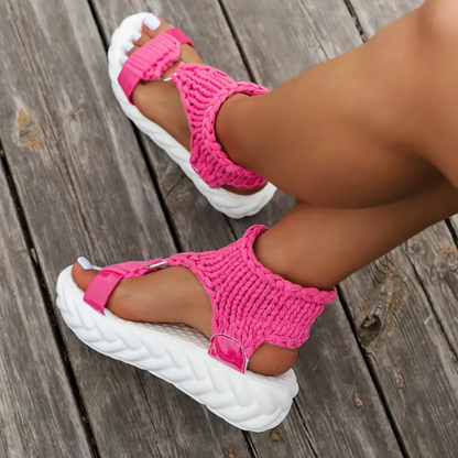 Ibiza ColorPop Braided Sandals