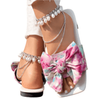 Sandales à enfiler Savara à nœud léopard 