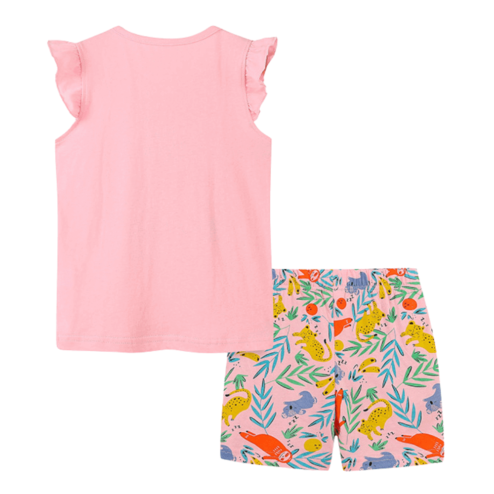 Sleepy Jungle Friends Top & Shorts Set