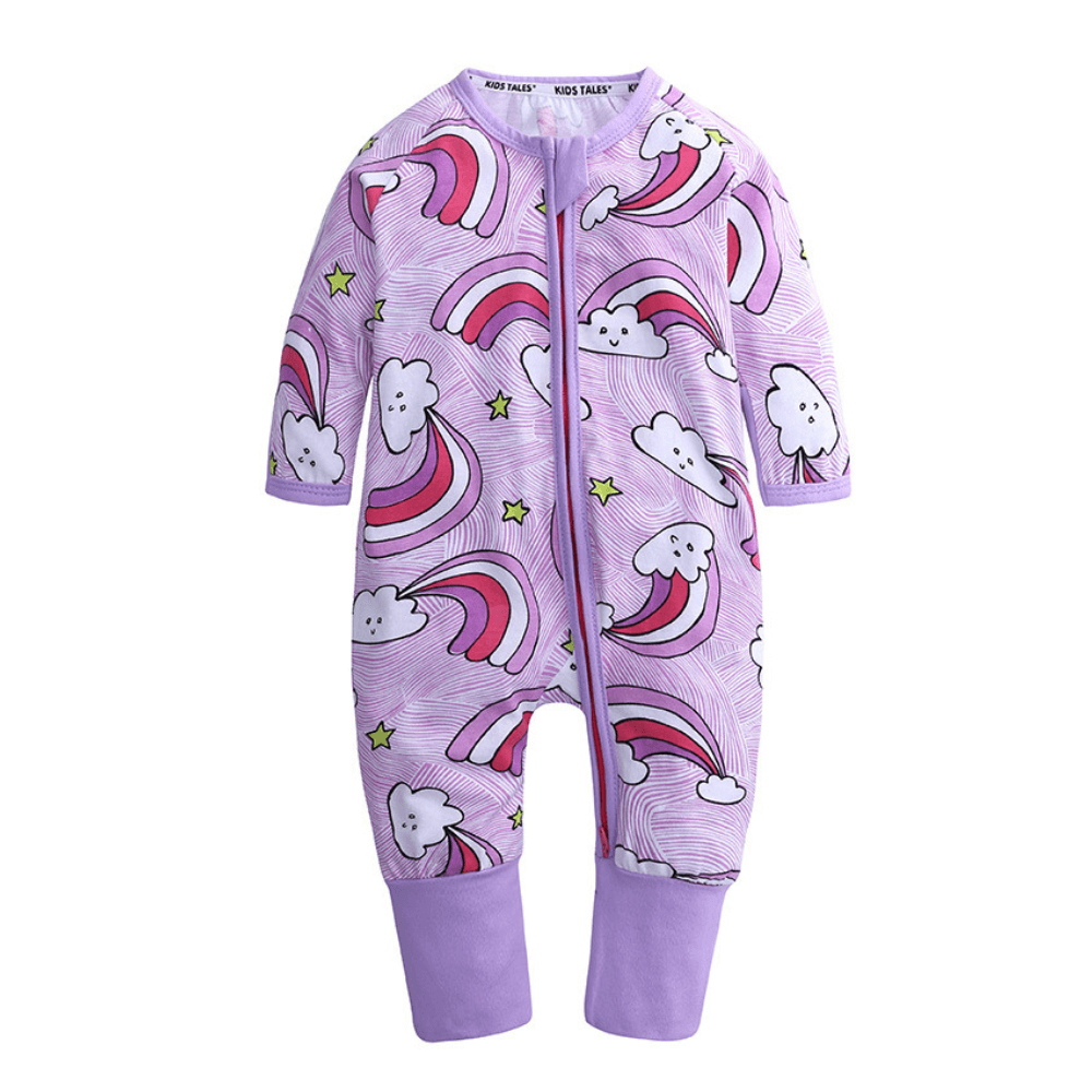 Adorable barboteuse à imprimé tropical pour bébé