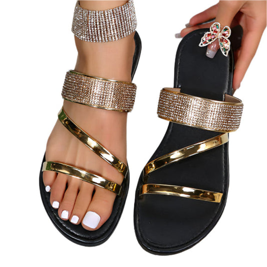 Serena Crystal Butterfly Sandals