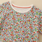 Sweet Pumpkin Floral Girls Long Sleeve Dress