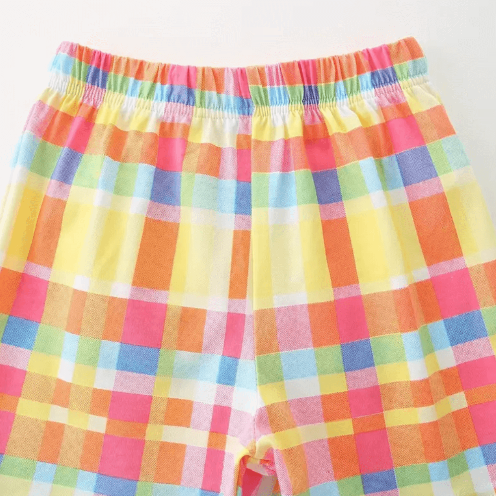 Jolly Jellyfish Ruffle Top & Rainbow Shorts Set