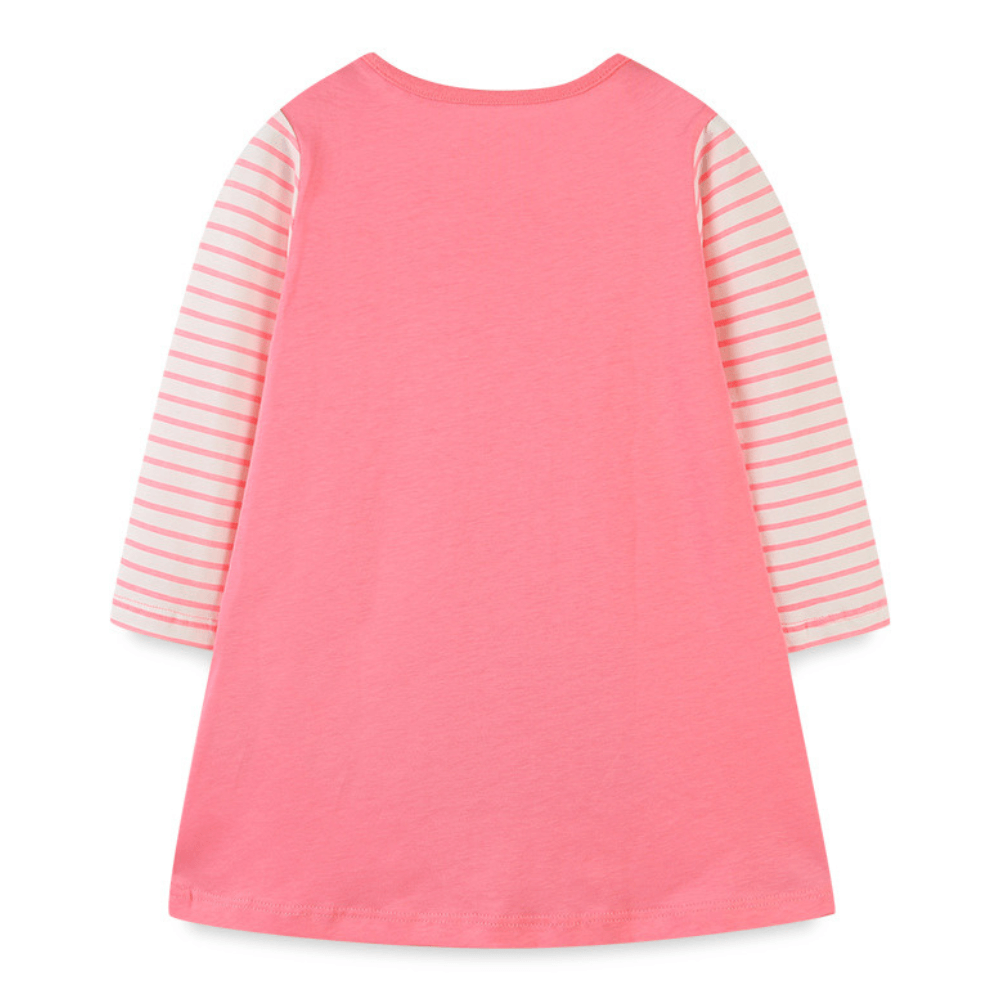 Robe à manches longues pour fille avec motif sapin de Noël