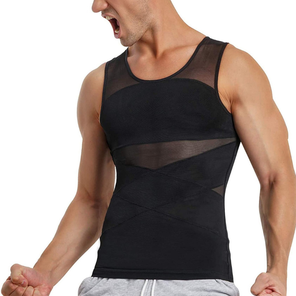 MaxFit Pro: Men's Slimming & Body Sculpting Sleeveless Top