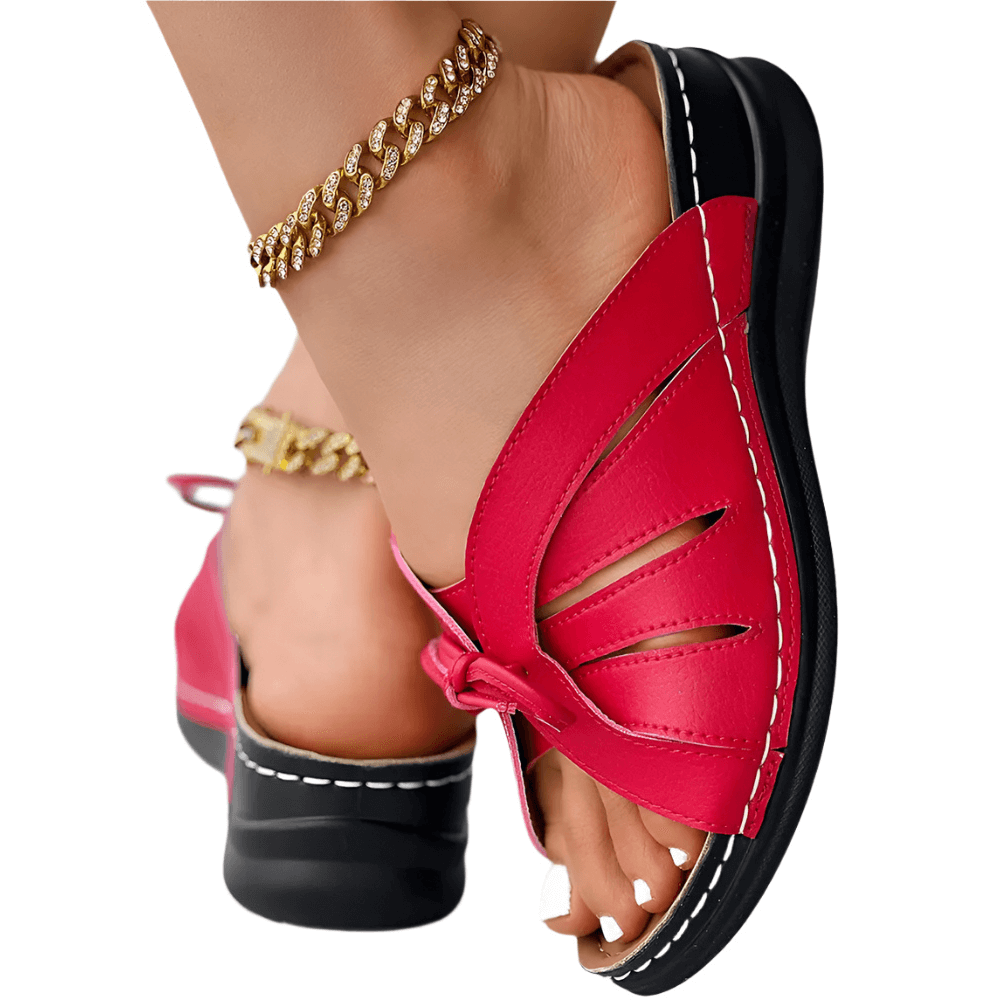 Sandales Soraya à cambrure souple et nœud 