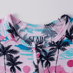 Lovely Tropical Sunset Print Baby Romper