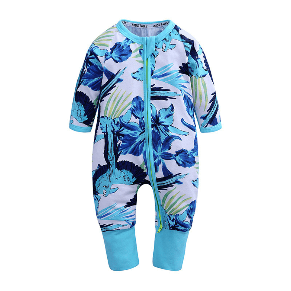Adorable Tropical Print Baby Romper